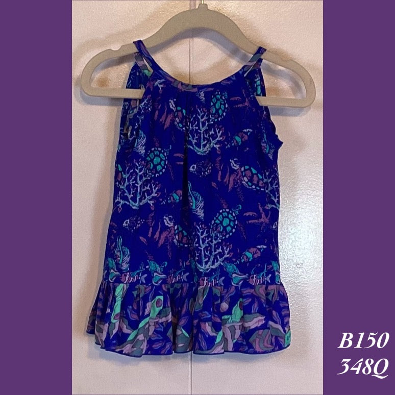 B150 - 348Q , Draw string back dress