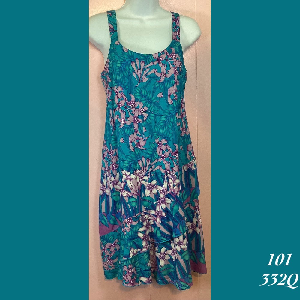 Rainbow Jo Sundress Floral Tiered Midi Dress - 101 - 332Q