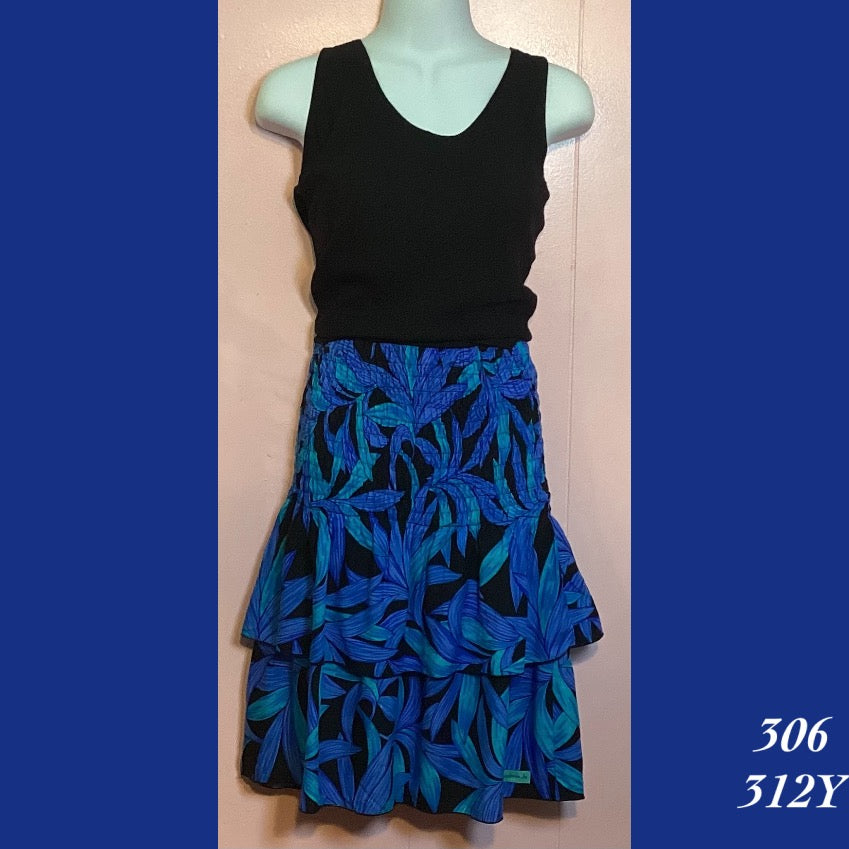 306 - 312Y , Ribbed 2 tier skirt