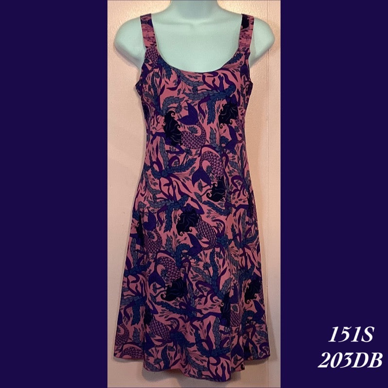 151S - 203DB , Bias cut strap dress