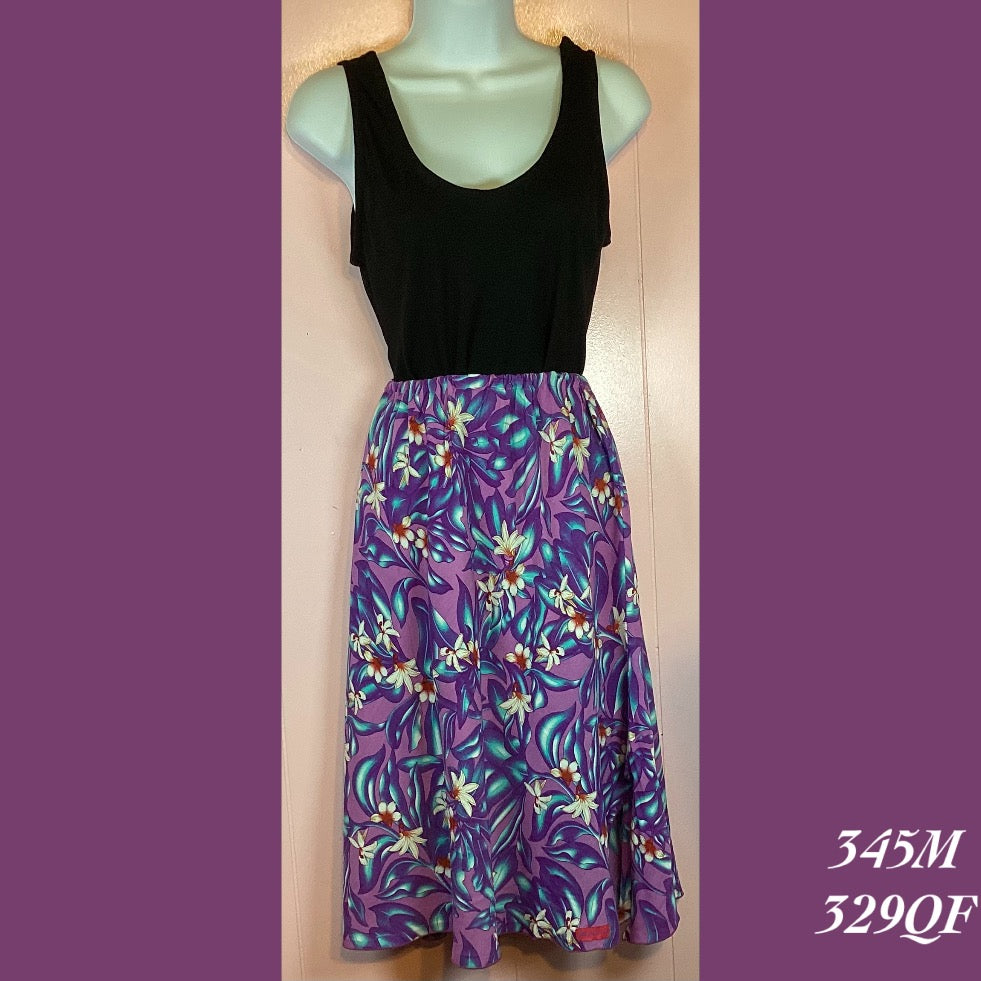 345M - 329QF , Slinky skirt mid length