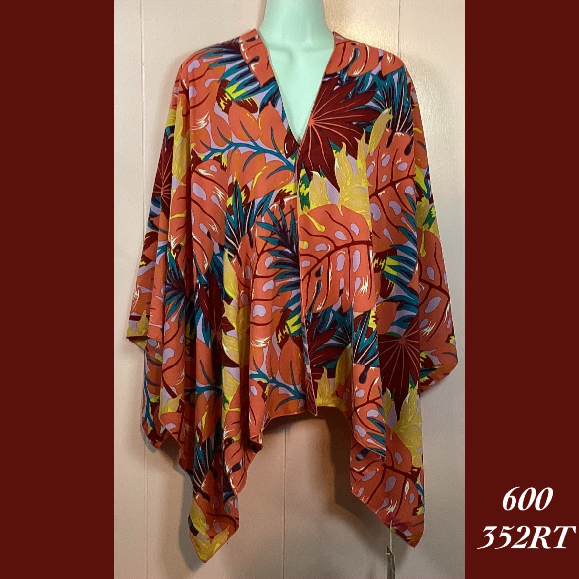 600 - 352RT , Shoulder wrap sarong