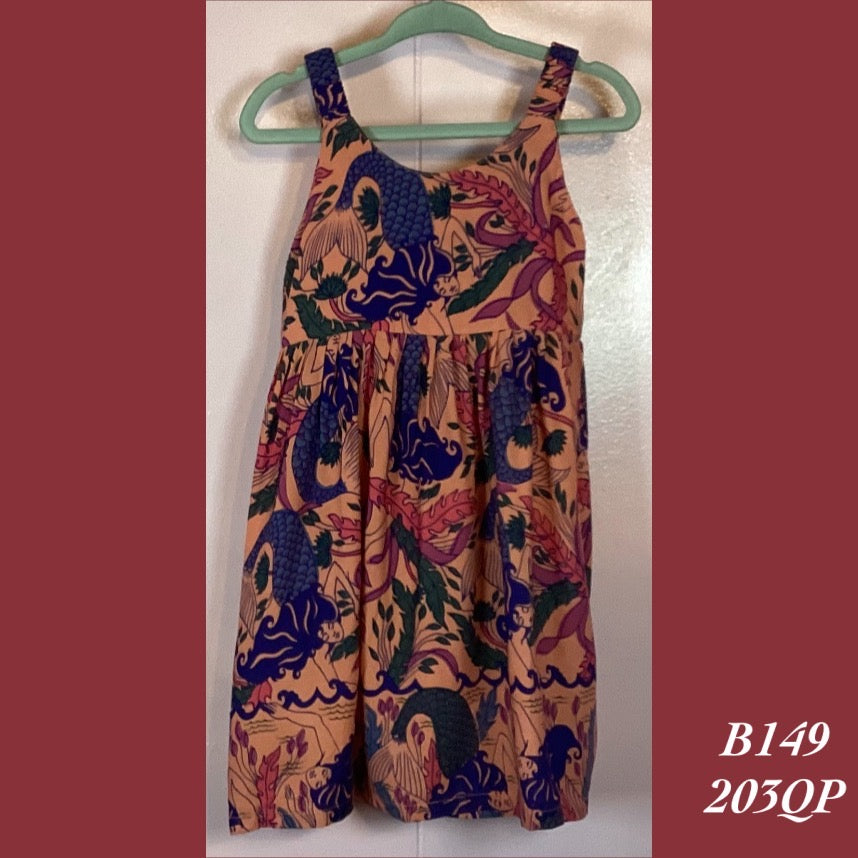 B149 - 203QP , Elastic strap baby doll dress