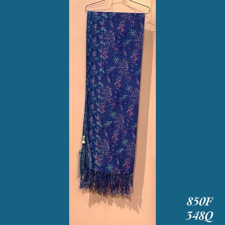 850F - 348Q , Fringed scarf