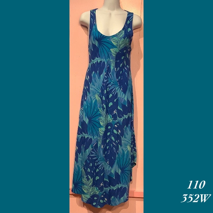 110X - 352W , Resort dress  with pockets plus size