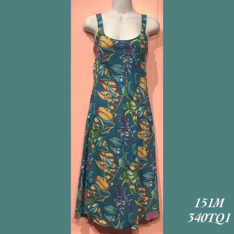 151MX - 340TQ2 ,  Bias strap mid length dress plus size