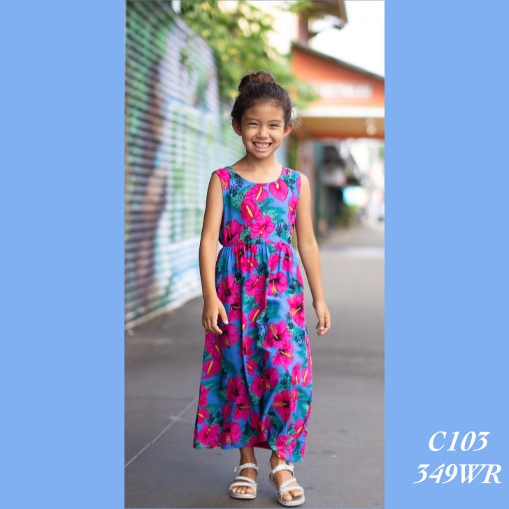 C103 - 349WR , Child's halter tie back dress