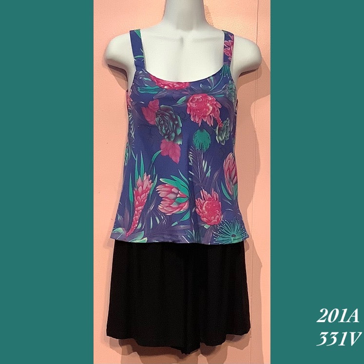 201A - 331V , Bias cut strap top