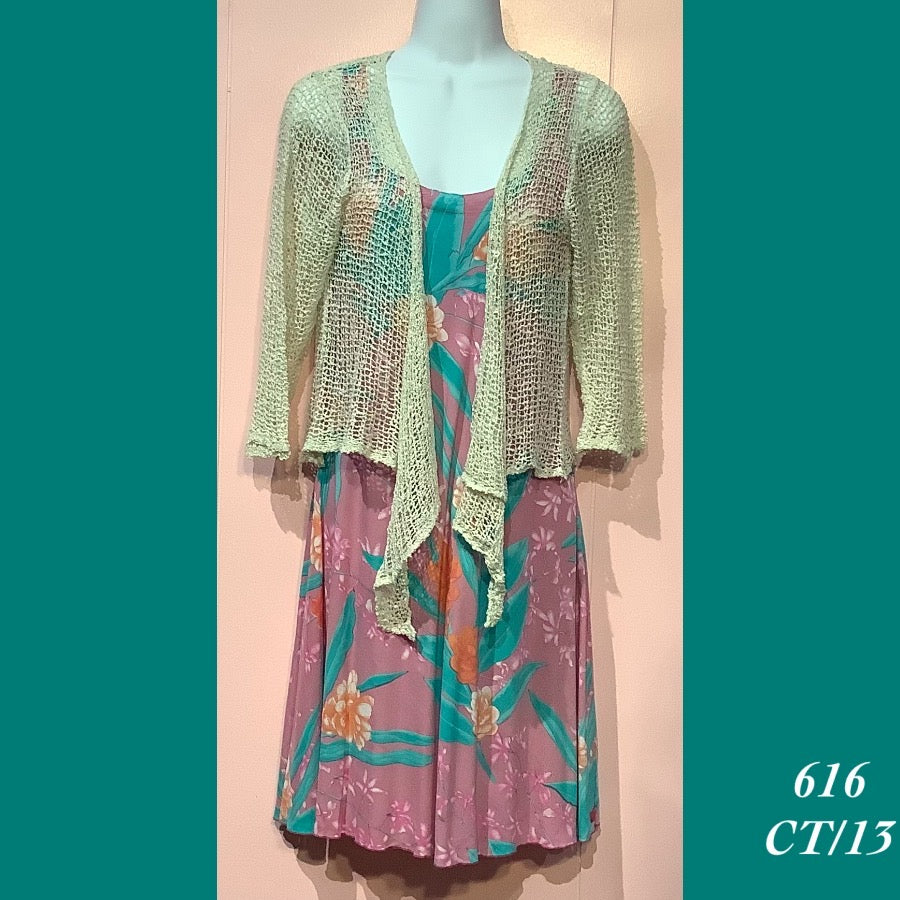 616X - CT/13 , Shrug  , Pearl  , plus size ( Dress not included)