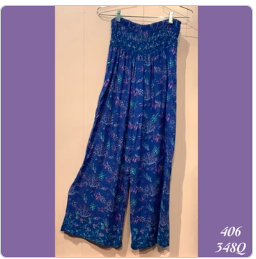 406LX - 348Q , Elastic ribbed pant plus size