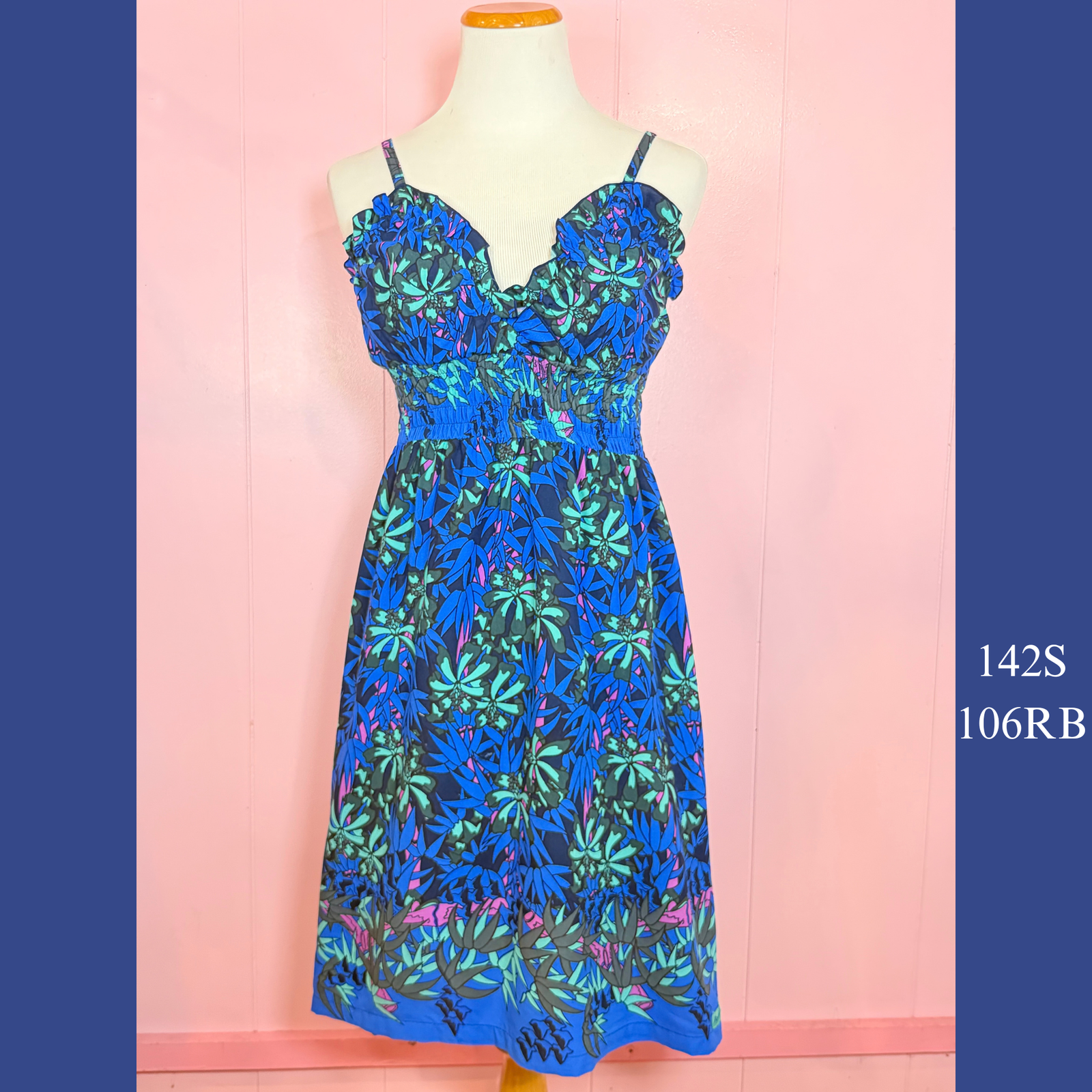 142S - 106RB , Elastic Sun Dress