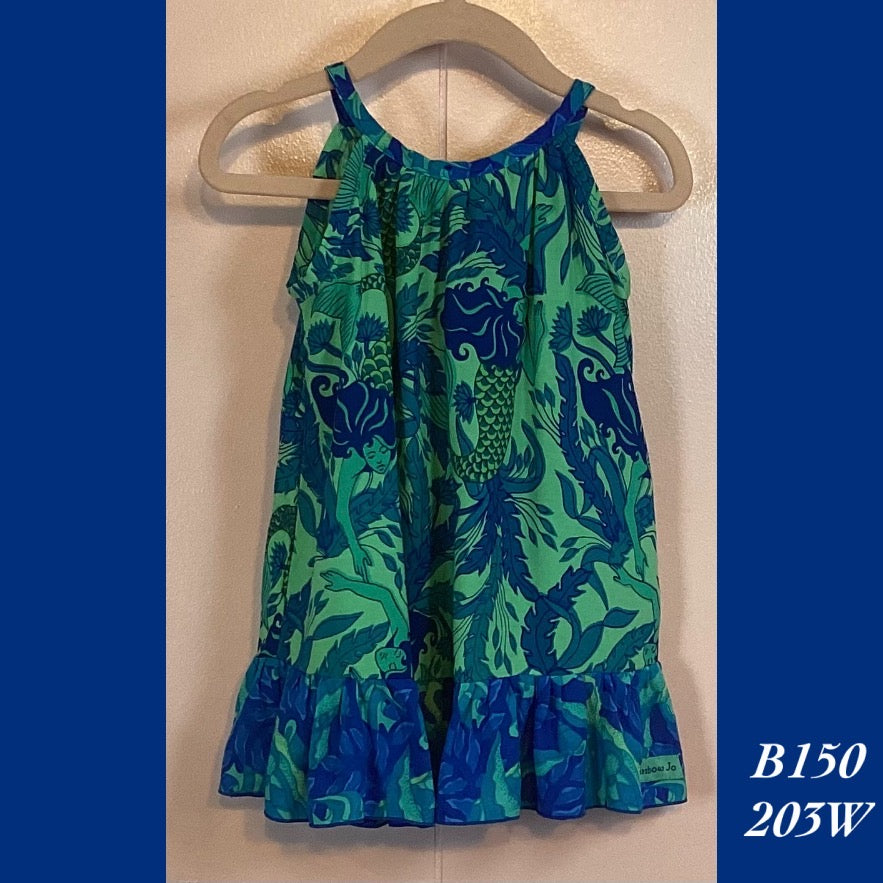 B150 - 203W , Drawstring back dress