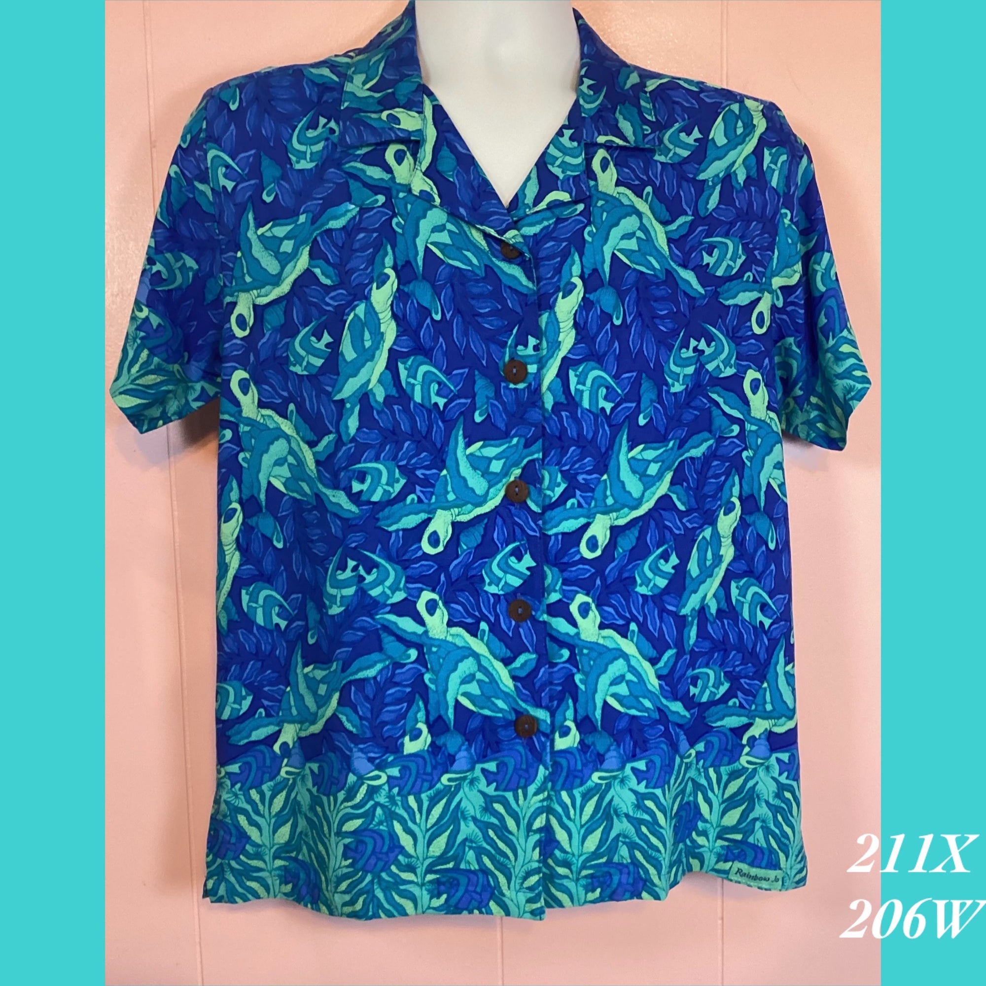 211X - 206W , Women's Aloha shirt plus size