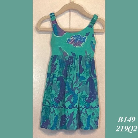 B149 - 219Q2 , Elastic strap baby doll dress