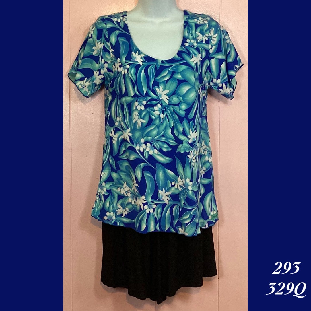 293 - 329Q , Sleeved bias  cut top
