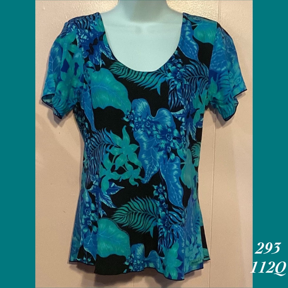 293 - 112Q , Sleeved bias cut top