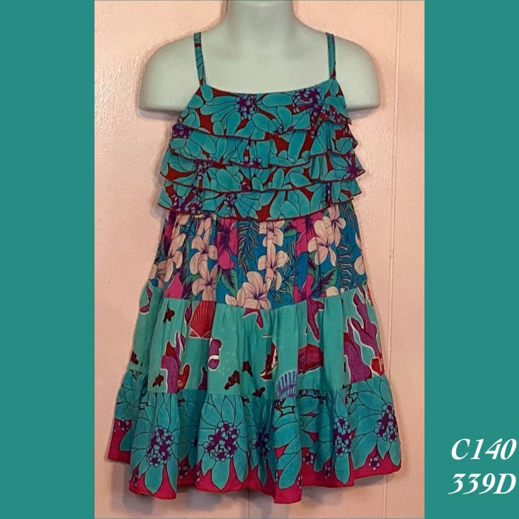 C140 - 339D , Ruffle top tier dress