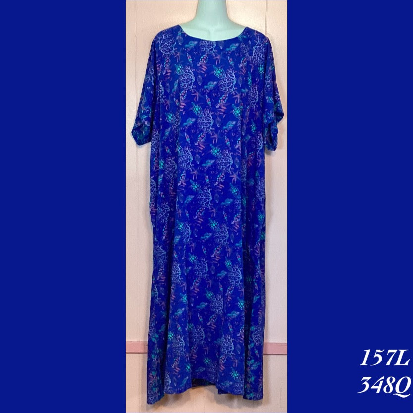 157LX  -348Q , Raglan Sleeve Dress with pockets long plus size