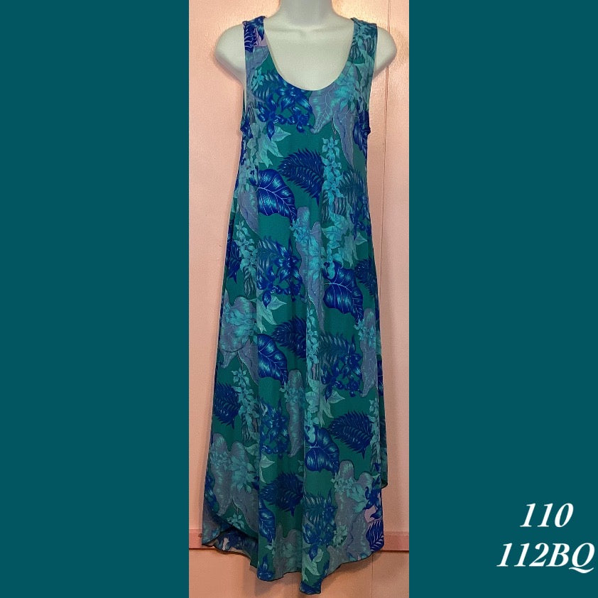 110X - 112BQ , Resort Dress with pockets and scalloped hemline plus size