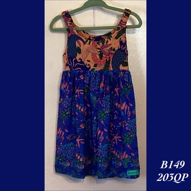 B149 - 203QP , Elastic strap baby doll dress