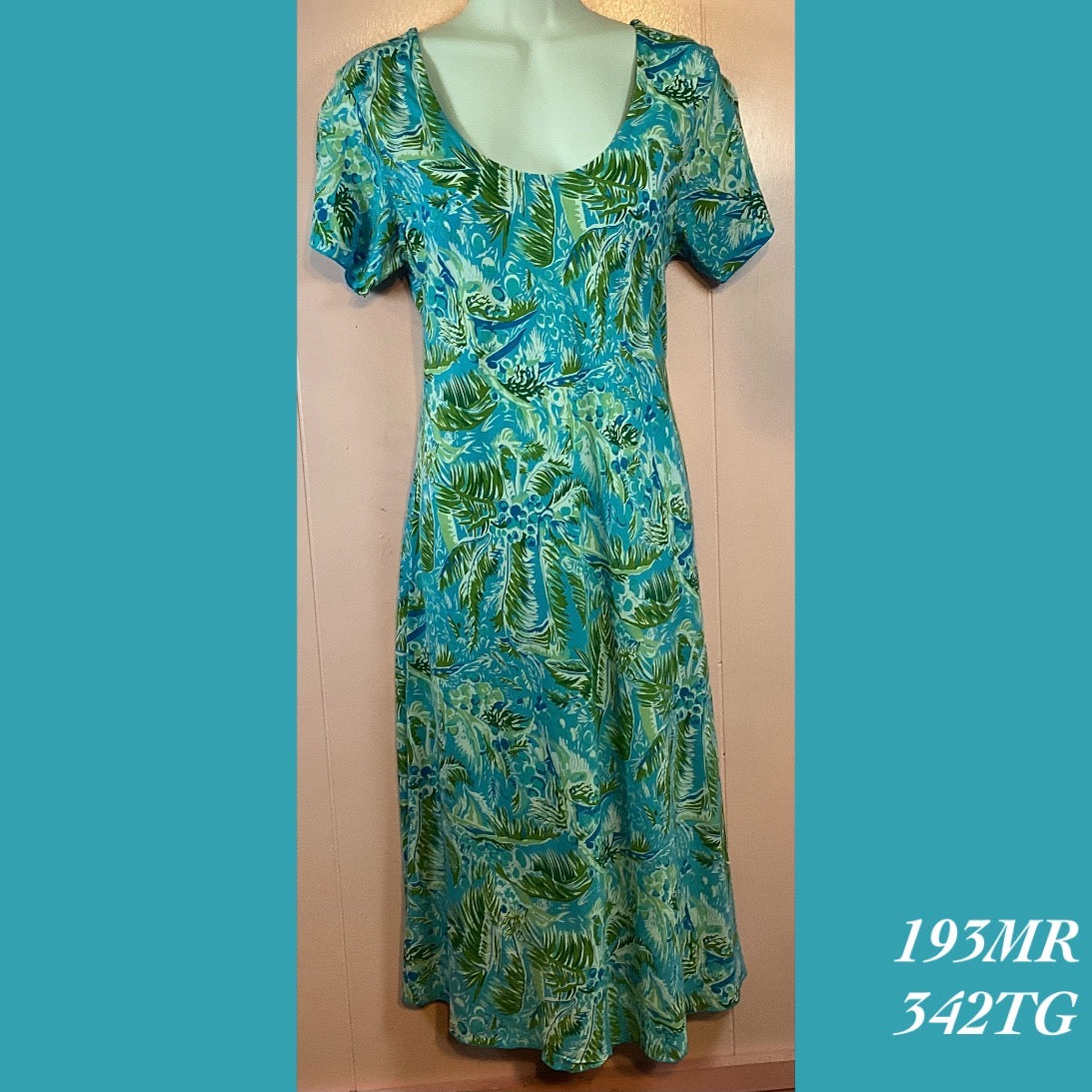 193M - 342TG , Sleeved bias cut dress mid length with ruffle