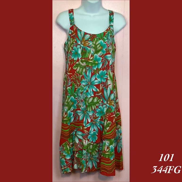 midi hawaiian dresses for women Mountain Green Darling Midi Hawaiian Dress Online M / Green