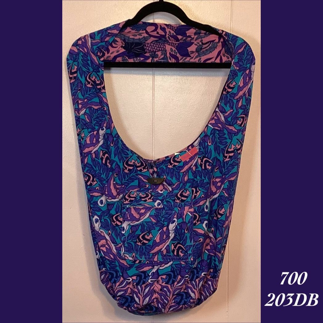 700 - 203DB , Reversible bag with zipper pockets on both sides