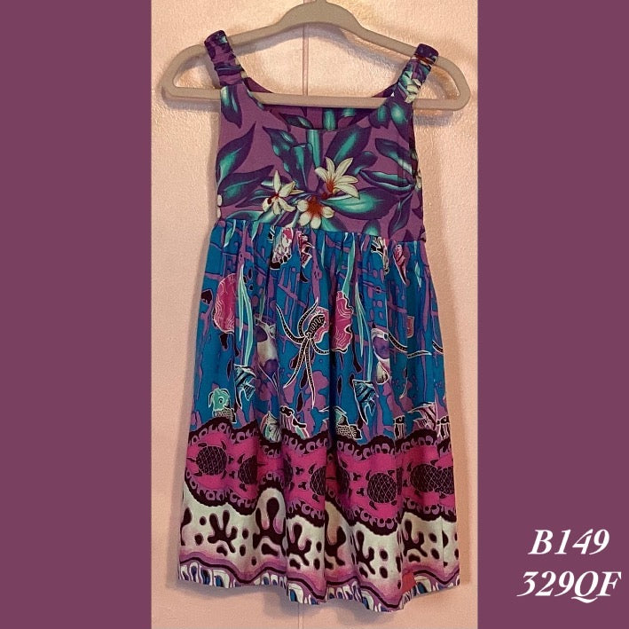 B149 - 329QF , Elastic strap baby doll dress