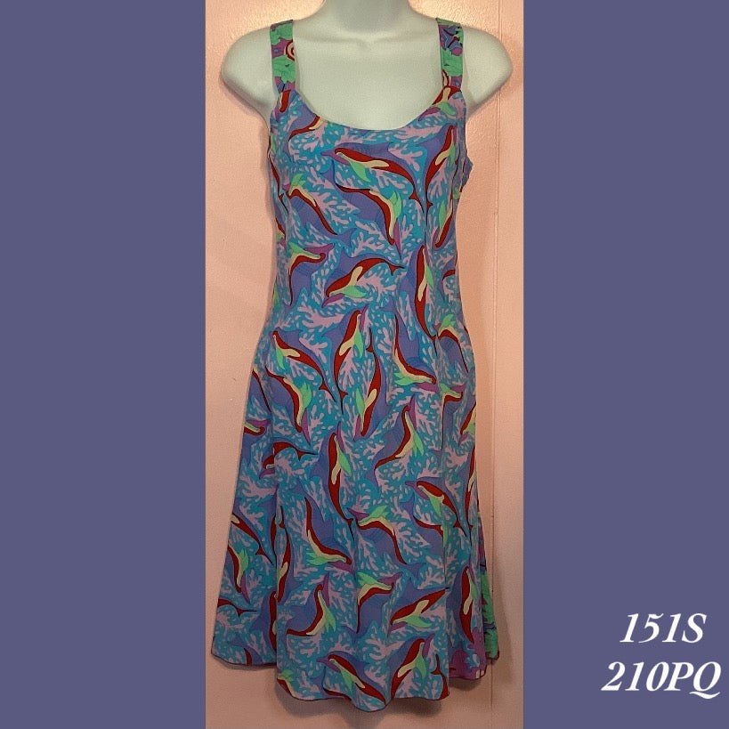 151S - 210PQ , Bias cut strap dress