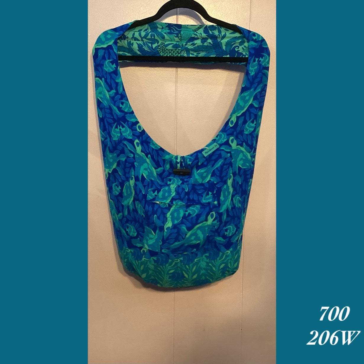 700 - 206W , Reversible bag with zipper pockets on both sides