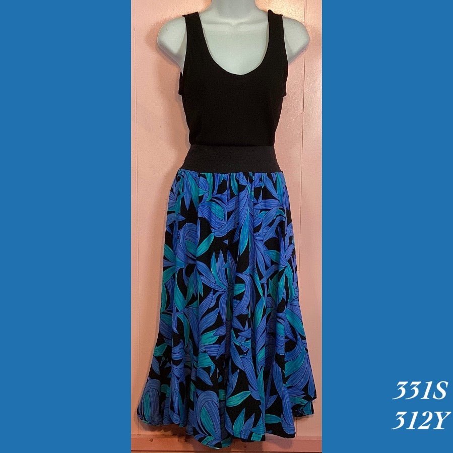 331S - 312Y , Spiral skirt with lycra waistband