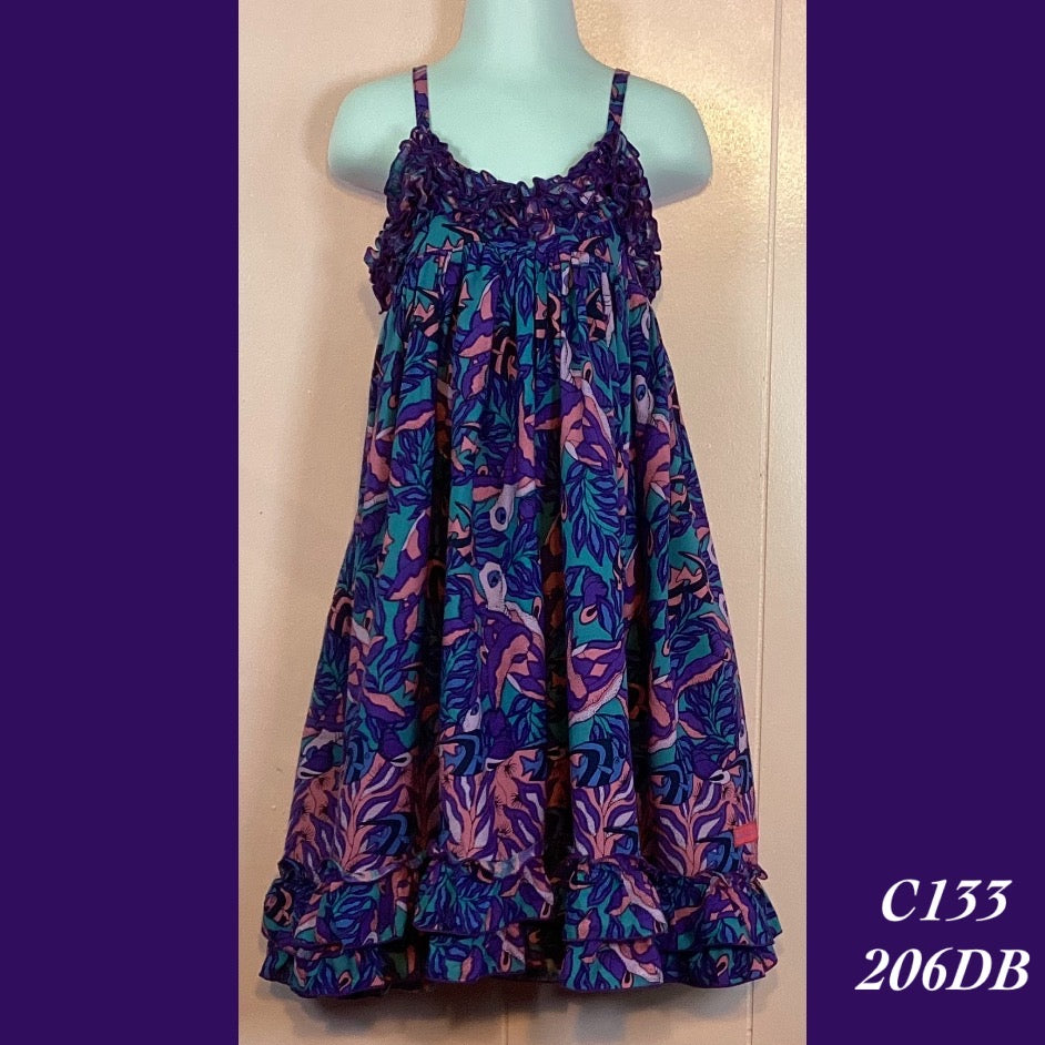 C133 - 206DB , Ruffle top dress