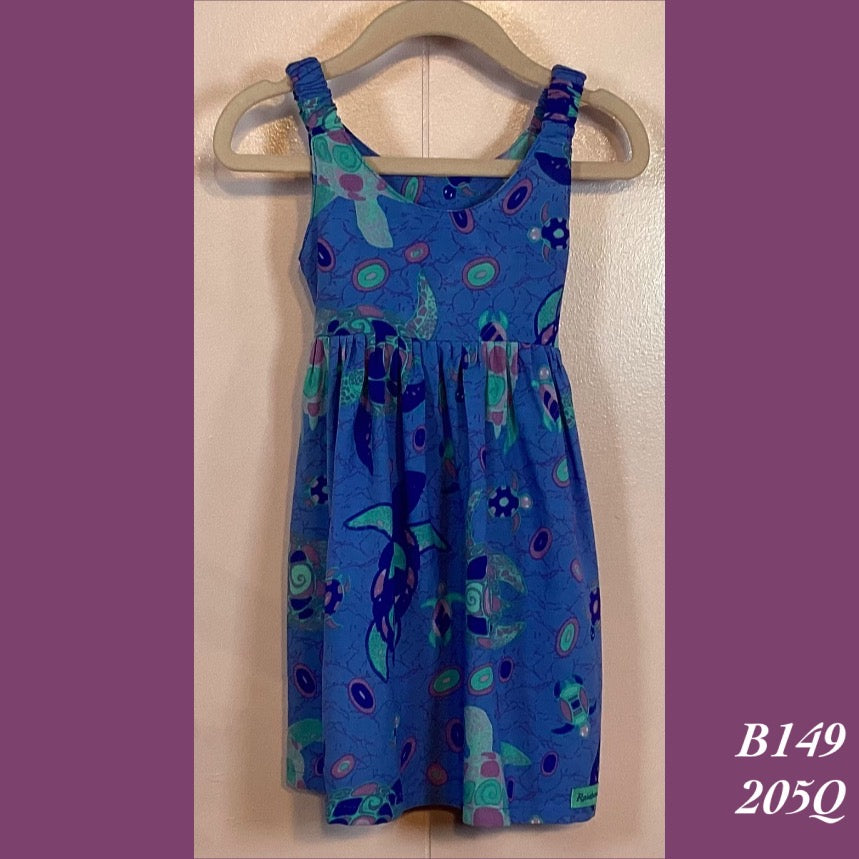 B149 - 205Q , Elastic strap baby doll dress