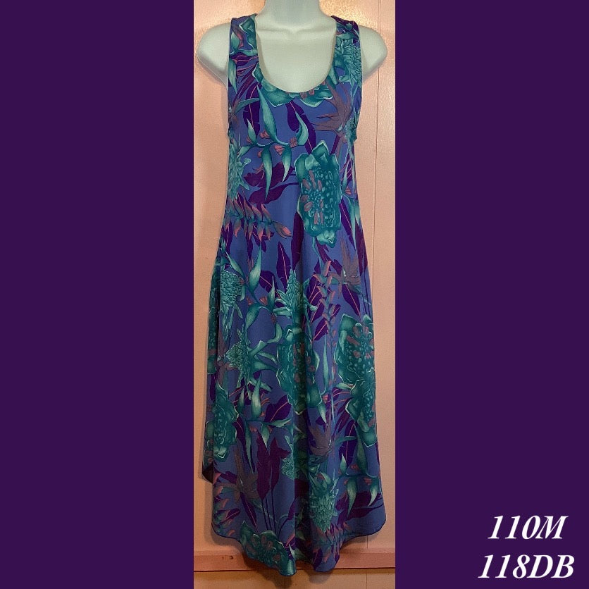 Rainbow Jo Sundress Resort Wear Floral Print Midi Dress - 110M - 118DB