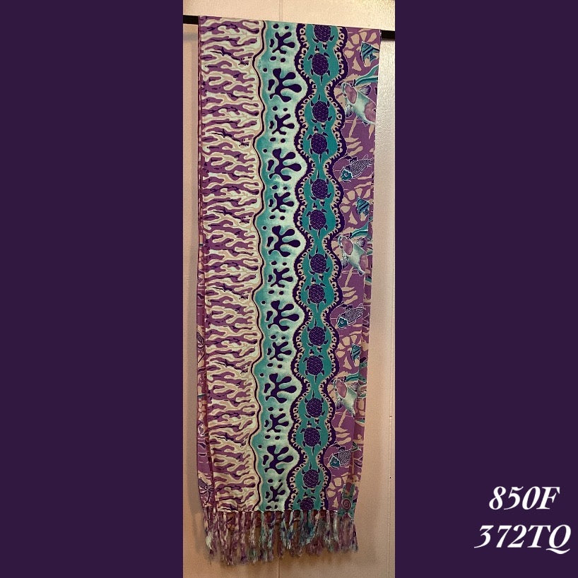 850F - 372TQ , Fringed scarf