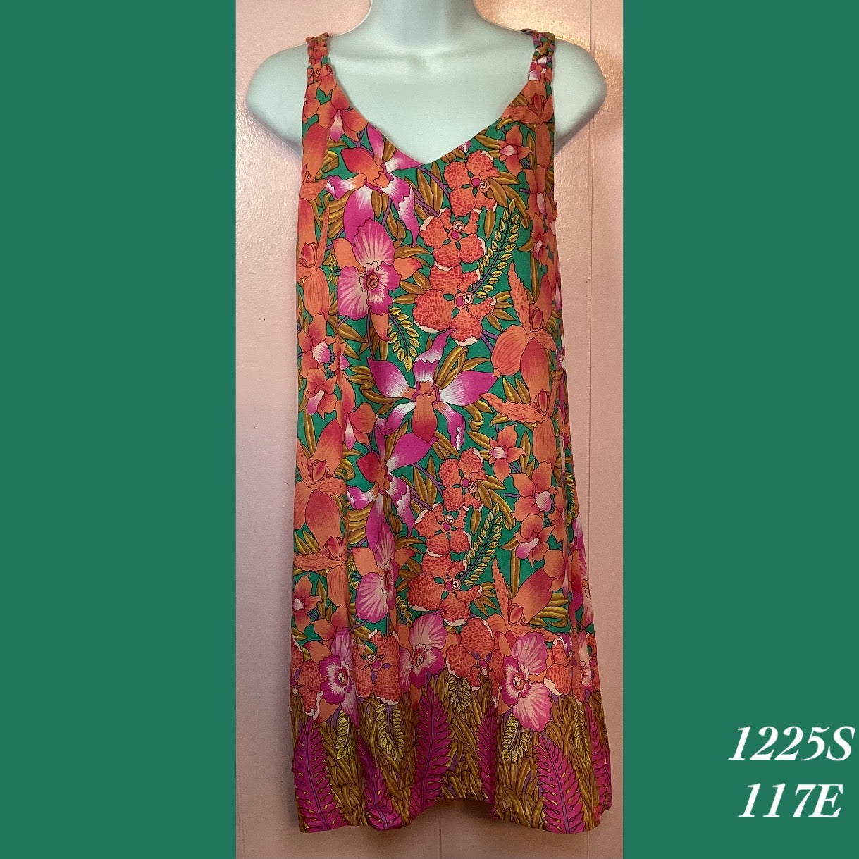 1225S - 117E , Rainbow Jo braided strap sundress