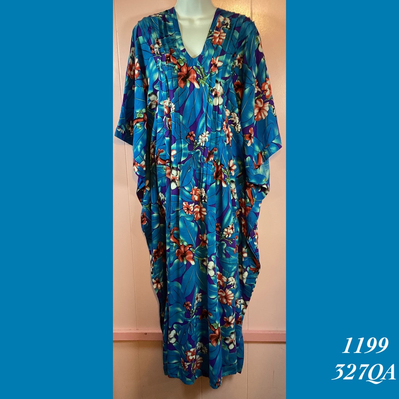 1199 - 327QA , Pleated caftan square bottom