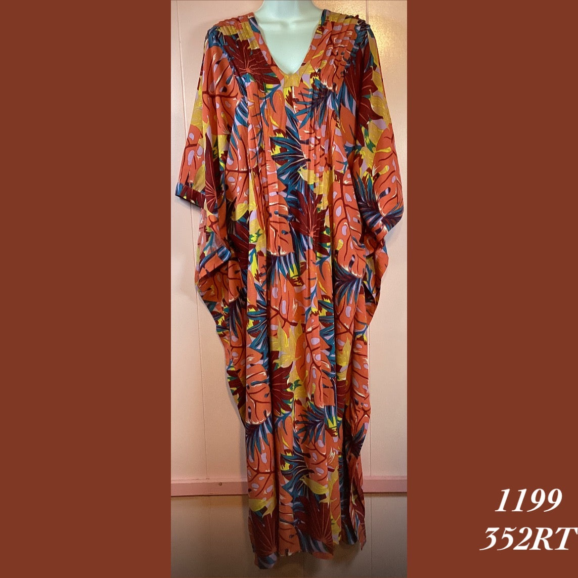 1199 - 352RT , Pleated caftan square bottom