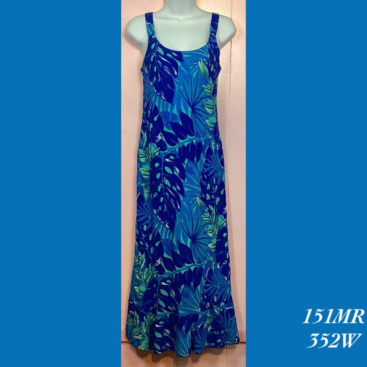 151MRX - 352W , Bias cut strap dress with ruffle plus size