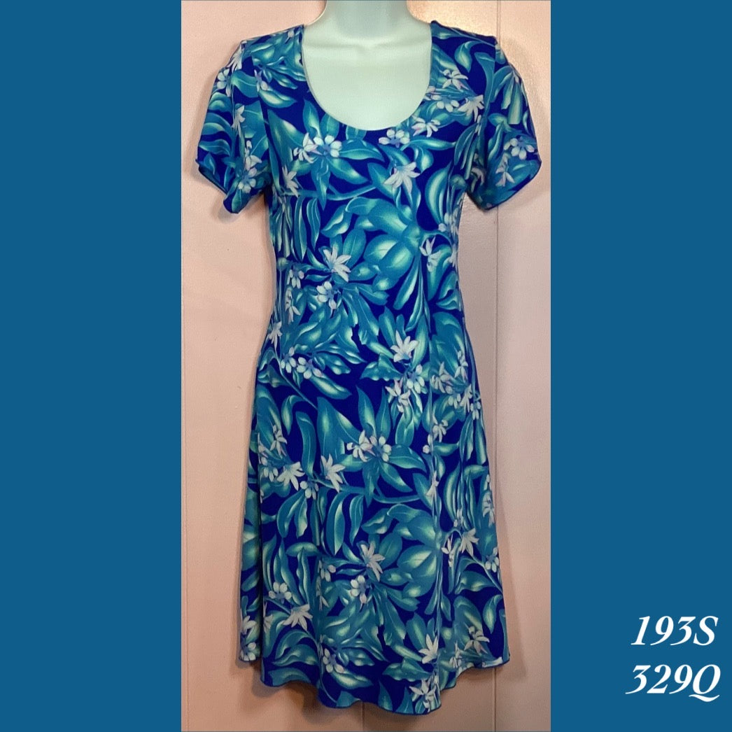 193S - 329Q , Cap sleeved bias cut dress