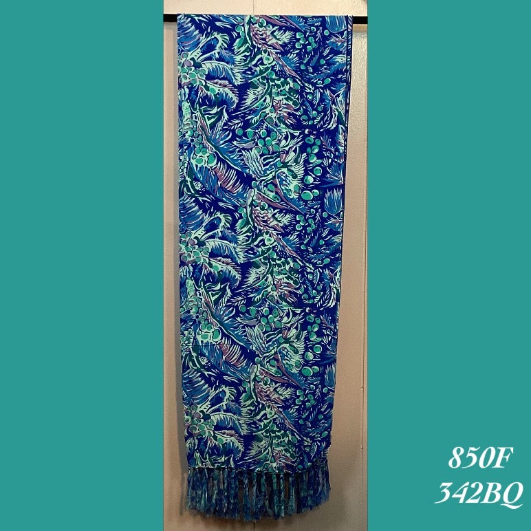 850F - 342BQ , Fringed scarf