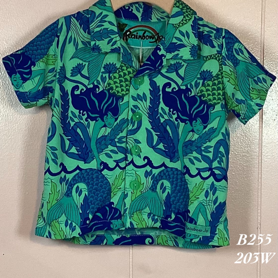 B255 - 203W , Baby boy's Aloha shirt