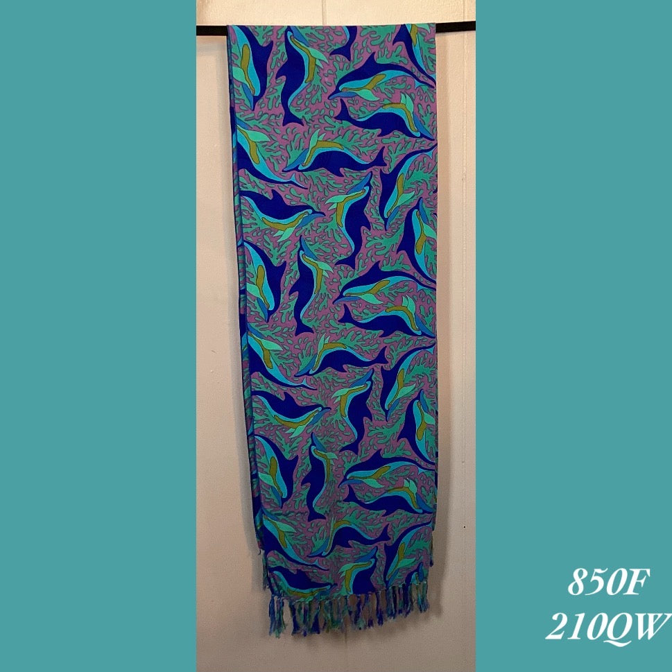 850F - 210QW , Fringed scarf