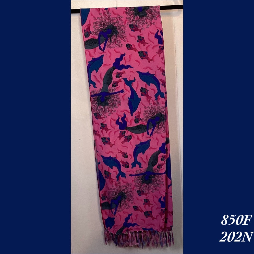 850F - 202N , Fringed scarf