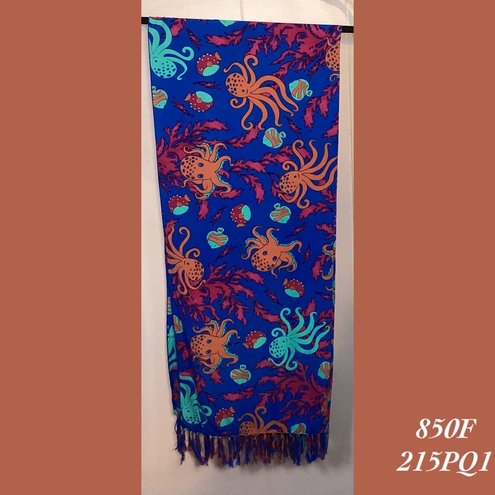 850F - 215PQ1 , Fringed scarf
