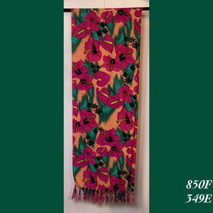 850F - 349E , Fringed scarf
