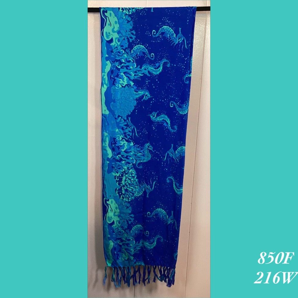 850F - 216W , Fringed scarf