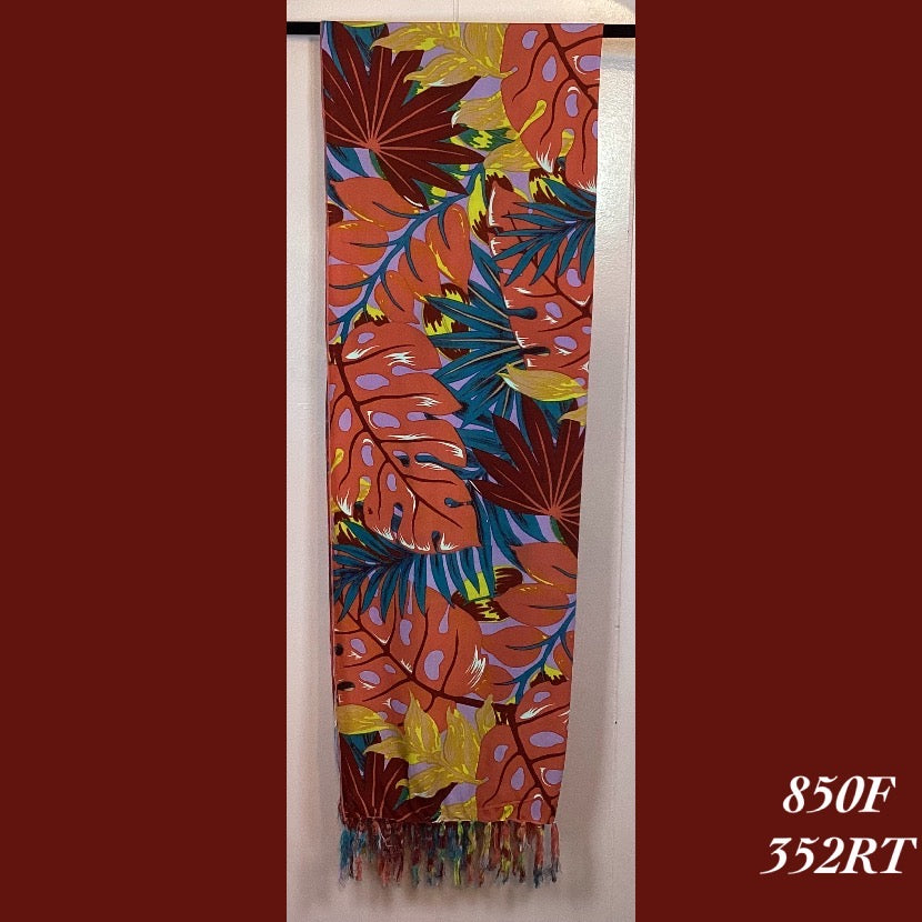 850F - 352RT , Fringed scarf