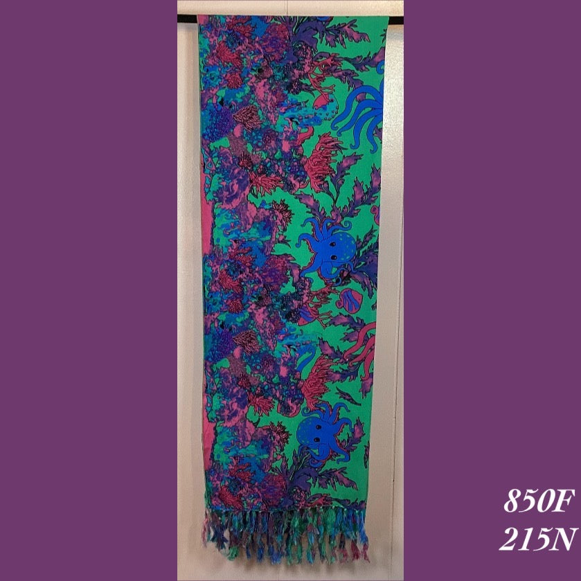 850F - 215N , Fringed scarf