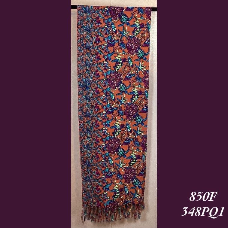 850F - 348PQ1 , Fringed scarf